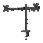 DS60-600BL2, Dual Monitor  Arm, 10-32", 0-8 kg/Screen,  Quick-fix, 180?-stop, 100% plastic-free packaging - Black - Image 2