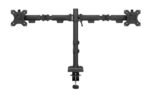 DS60-600BL2, Dual Monitor  Arm, 10-32", 0-8 kg/Screen,  Quick-fix, 180?-stop, 100% plastic-free packaging - Black - Image 3