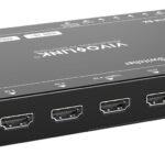 HDMI switcher 4x1 8K@60Hz  with RS232 control, eARC and  analogue audio de-embedder function