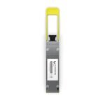 QSFP28 transceiver that  supports 100G connections up  to 2 km using single-mode fiber with an MPO-12 APC connector. - Image 4