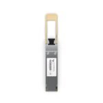 QSFP28 transceiver that  supports 100G connections up  to 100 m using multi-mode fiber with an MPO-12 Type B UPC connector. - Image 2