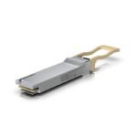QSFP28 transceiver that  supports 100G connections up  to 100 m using multi-mode fiber with an MPO-12 Type B UPC connector. - Image 4