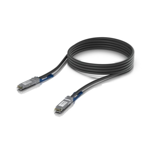 QSFP28 direct attach cable  with a 100 Gbps max data  rate.