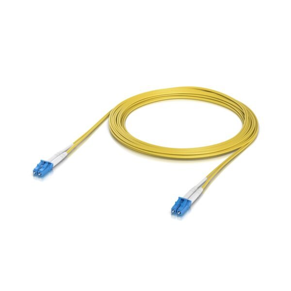 Lightweight fiber patch cable  for up to 100G connections.  Cable length 5M