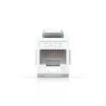 Pass-through Cat6 keystone  coupler for connecting  pre-terminated Ethernet cables seamlessly. - Image 2