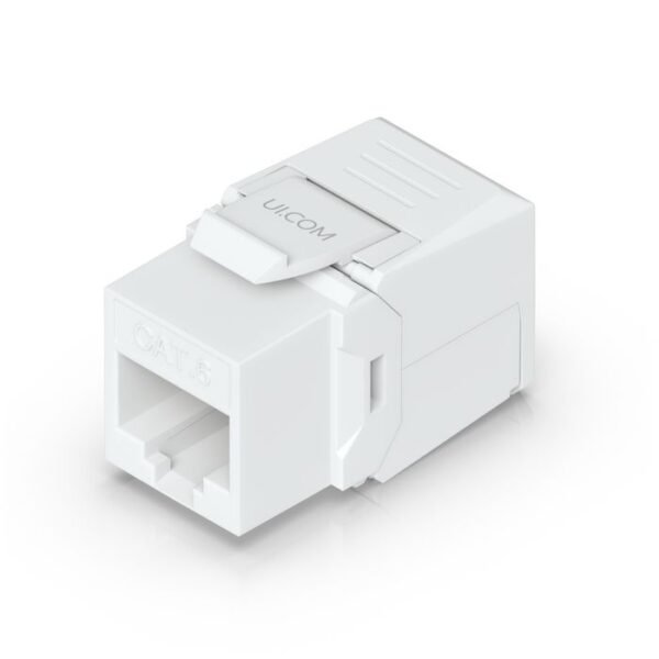 Toolless keystone for  terminating a Cat6 Ethernet  jack without the use of a punch-down or crimping tool.