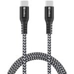 Survivor USB-C Cable 1M 100W Survivor USB-C- USB-C Cable  1M, 1 m, USB C, USB C, USB 2.0, Black, Grey