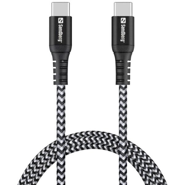 Survivor USB-C Cable 1M 100W Survivor USB-C- USB-C Cable  1M, 1 m, USB C, USB C, USB 2.0, Black, Grey