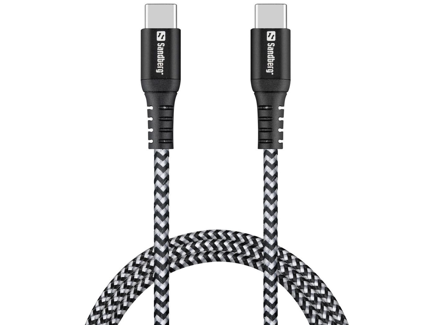 Img_35140506.jpg Survivor USB-C Cable 1M 100W Survivor USB-C- USB-C Cable 1M, 1 m, USB C, USB C, USB 2.0, Black, Grey - Image 1