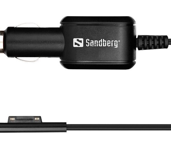 Car Charger for Surface Car Charger Surface Pro 3-7,  Auto, Cigar lighter, 12 V, 1 m, Black