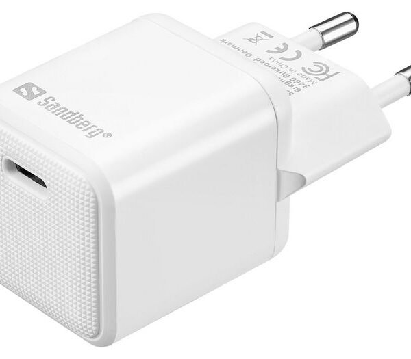 USB-C AC Charger PD20W EU USB-C AC Charger PD20W,  Indoor, AC, 5 V, 3 A, White
