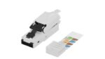 RJ45 UTP plug Cat6a for  AWG22-24 solid/stranded  conductor tool free