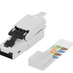 RJ45 UTP plug Cat6a for  AWG22-24 solid/stranded  conductor tool free