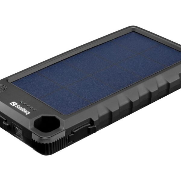 Outdoor Solar Powerbank 10000 Outdoor Solar Powerbank  10000, Black, Mobile phone/Smartphone, Rectangle, Dust resistant, Snow