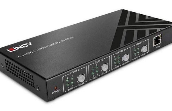 Lindy 4x4 USB 3.2 Gen 1 Matrix Switch
