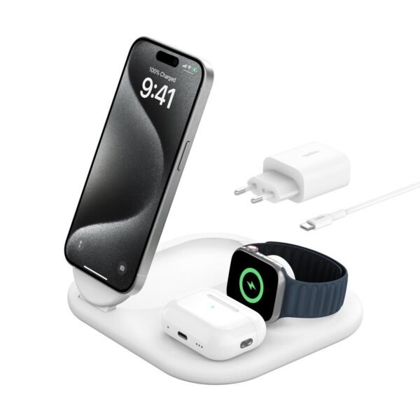 Boostcharge Headphones,  Smartphone, Smartwatch White  Usb Wireless Charging Fast Charging Indoor