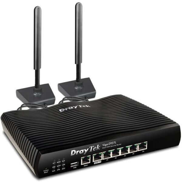 Wireless Router Gigabit  Ethernet 4G Black