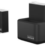 Dual Battery Charger + Enduro  Batt For Hero12, Hero11,  Hero10 & Hero9 Black