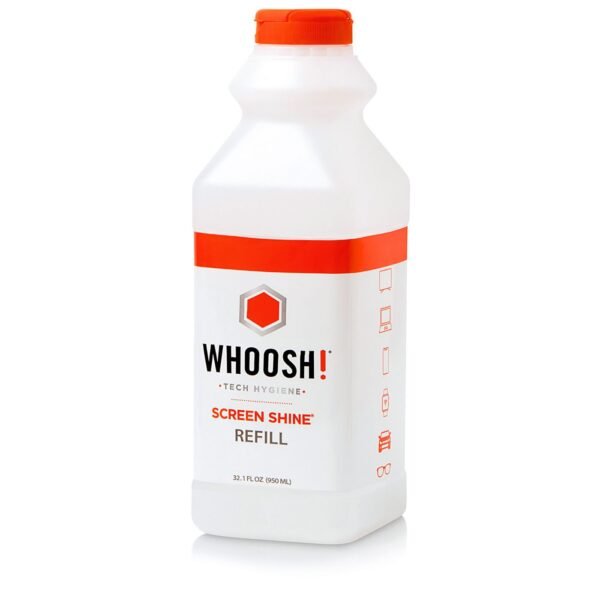950ml Refill Botlle With a specialized pour  spout, you can easily refill your 8ml, 30ml & 500ml Screen Shine bottles
