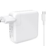 USB-C Charger for Apple  Macbook 61W 5V 2.4A-20V3.05A  Plug:USB-C Female, Color: White, Type-C Charger