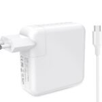 USB-C Charger for Apple  Macbook 61W 5V 2.4A-20V3.05A  Plug:USB-C Female, Color: White, Type-C Charger