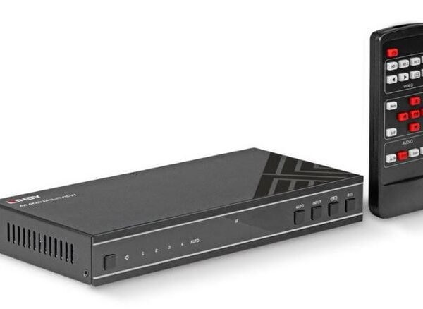Lindy 4x1 4K60 HDMI Seamless Multiview Switch