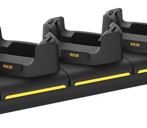 (4B4T) 4 Slot Terminal Cradle  W/O Ethernet and 4 Slot  Battery Charger Cradle for RS38 EU adapter
