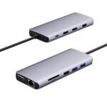 USB-C 12-in-1 Mobile Hub USB 3.2 Gen 1 (3.1 Gen 1)  Type-C, 3.5mm, HDMI, RJ-45, USB 2.0, USB 3.2 Gen 1 (3.1 Gen 1) Type-A, VGA,