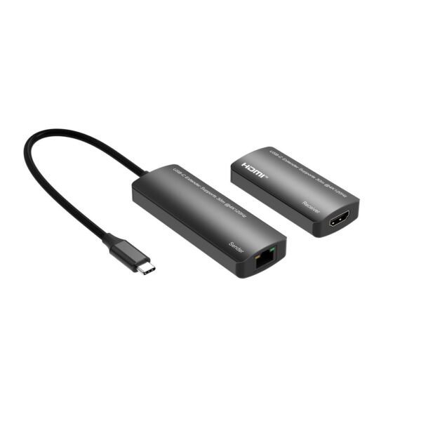 USB-C to HDMI Extender via  ethernet, 30m distance at  4k@120Hz