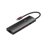 Premium USB-C to HDMI mini  dock, RJ45, HDMI 4K@60Hz, 3x  USB A 3.2, PD up to 100W, with one click video shut-off function