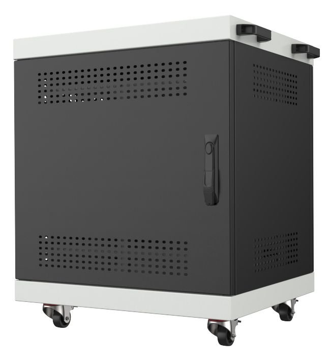 Img_35789762.jpg NOTEBOOK LAPTOP CABINET 14U Rack Cabinet W:650 x D:550 x H:700mm - Black - Image 1