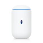 Desktop 10G Cloud Gateway  with integrated WiFi 7, PoE  switch, microSD storage, and full UniFi application support.