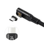 USB-C to USB-C cable 0.15m  Angled Premium magnetic  Silicone, 240W, 8K, 40Gbps, USB4 - Image 3