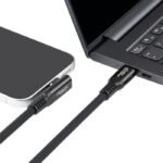 USB-C to USB-C cable 0.15m  Angled Premium magnetic  Silicone, 240W, 8K, 40Gbps, USB4 - Image 4