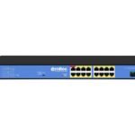 Unmanaged Intelligent 16 PoE  Gigabit RJ45 ports, 2 Gigabit  SFP ports