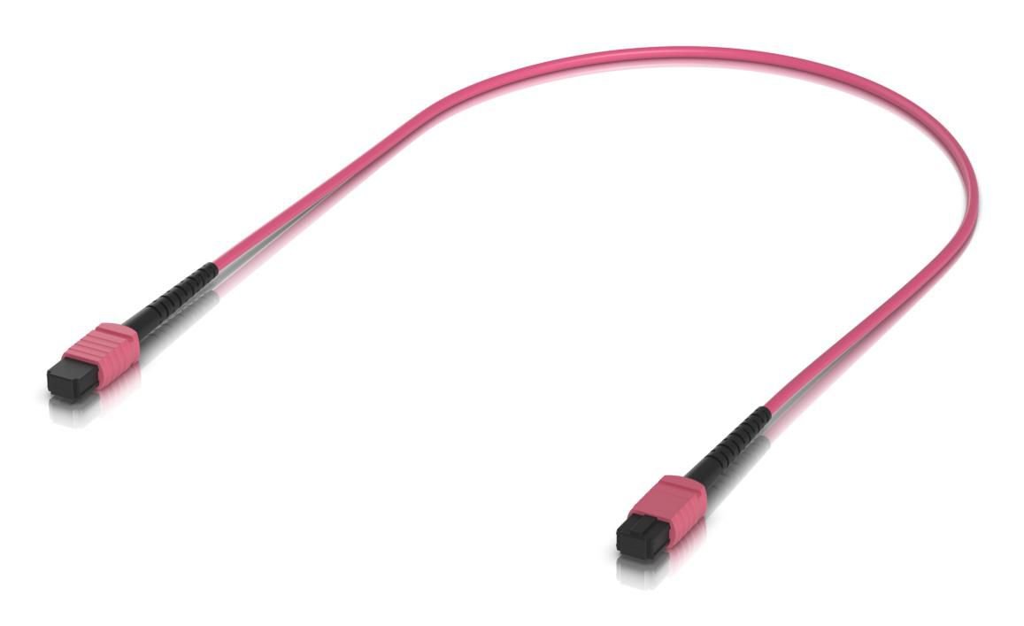 Img_35800316.jpg Indoor OM4 multi-mode fiber patch cable with MPO-12 Type B UPC connectors designed for 100G applications. 0.5M - Image 1