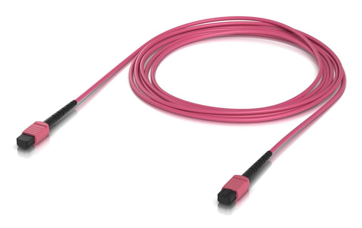 Img_35800320.jpg Indoor OM4 multi-mode fiber patch cable with MPO-12 Type B UPC connectors designed for 100G applications. 3M - Image 1