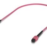 Indoor OM4 multi-mode fiber  patch cable with MPO-12 Type  B UPC connectors designed for 100G applications. 0.5M, 10 pack