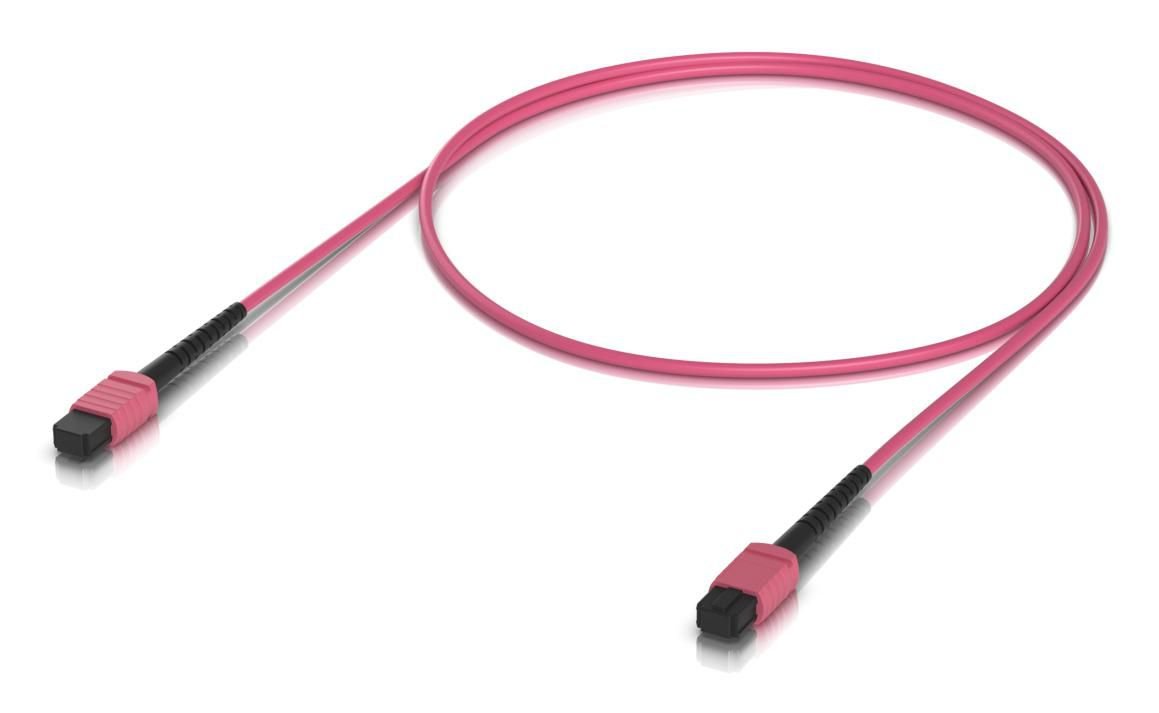 Img_35800329.jpg Indoor OM4 multi-mode fiber patch cable with MPO-12 Type B UPC connectors designed for 100G applications. 1M - Image 1