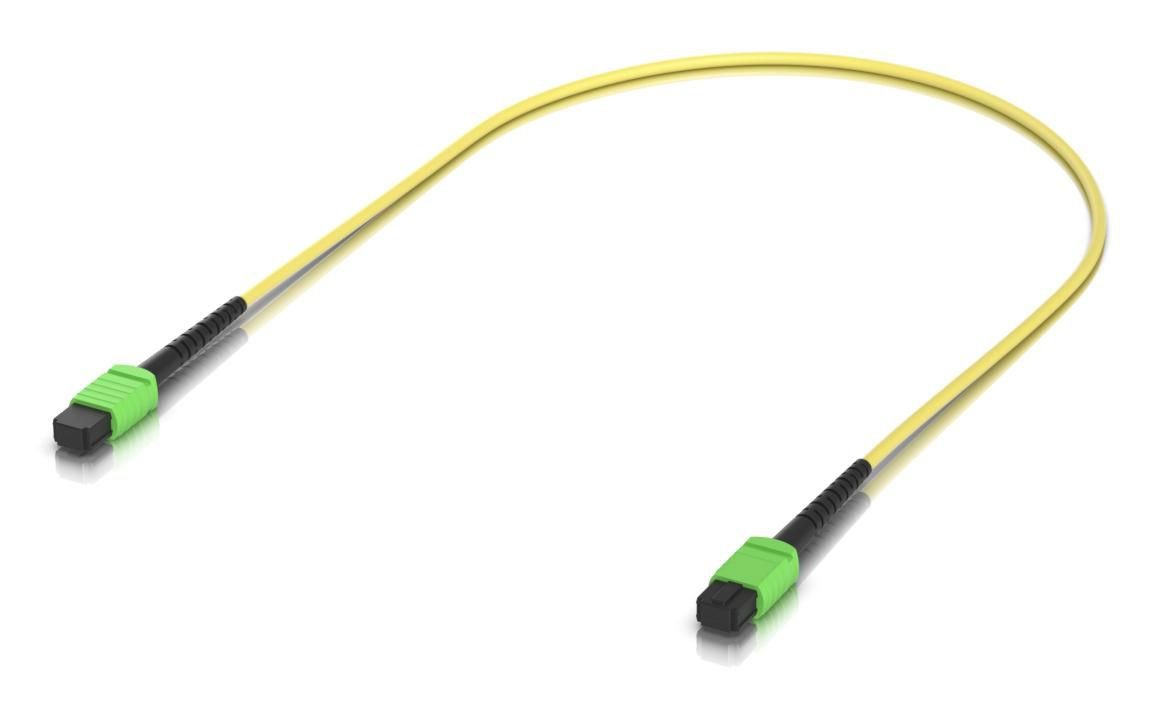 Img_35800332.jpg Indoor OS2 single-mode fiber patch cable with MPO-12 Type B APC connectors designed for 100G applications. 0.5M - Image 1