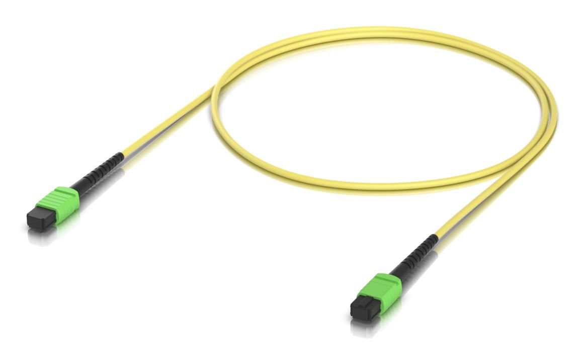 Img_35800336.jpg Indoor OS2 single-mode fiber patch cable with MPO-12 Type B APC connectors designed for 100G applications. 1M - Image 1