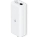 An AC adapter with integrated  PoE, enabling the UniFi Cloud  Gateway device to support PoE output on a single port.