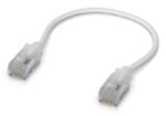 Ultra-thin braided shielded  RJ45 patch cable, designed  and optimized for 10 GbE networking. 0.15M-W-24 - Image 2