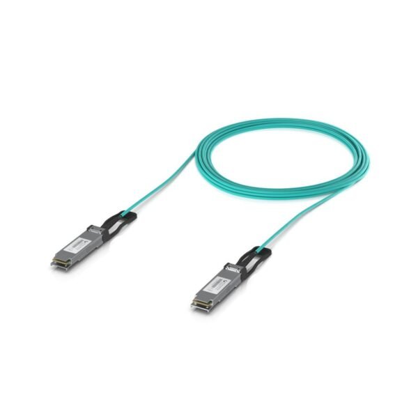 Long-range QSFP28 direct  attach cable with a 100 Gbps  max data rate. 10M