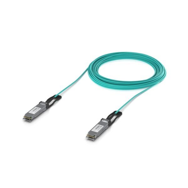 Long-range QSFP28 direct  attach cable with a 100 Gbps  max data rate. 20M