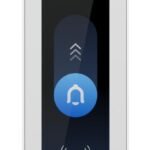 Third-generation,  indoor/outdoor NFC reader and  intercom with Apple Touch Pass support. White