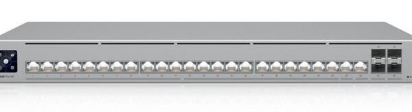 Professional-grade, Layer 3  Etherlighting switch with (2)  10 GbE, (22) 2.5 GbE, and (4) 10G SFP ports.
