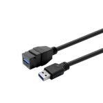 Pro Keystone Black USB3.0  A-Female to USB3.0 A-Male