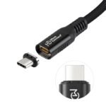 USB-C to USB-C cable 0,15m  Premium magnetic Silicone,  240W, 8K, 40Gbps, USB4 - Image 3