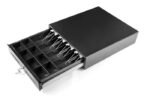 410 mm cash drawer 4B/8C 410 x 415 x 100 mm - Black Replacement for EC-410B - Image 2